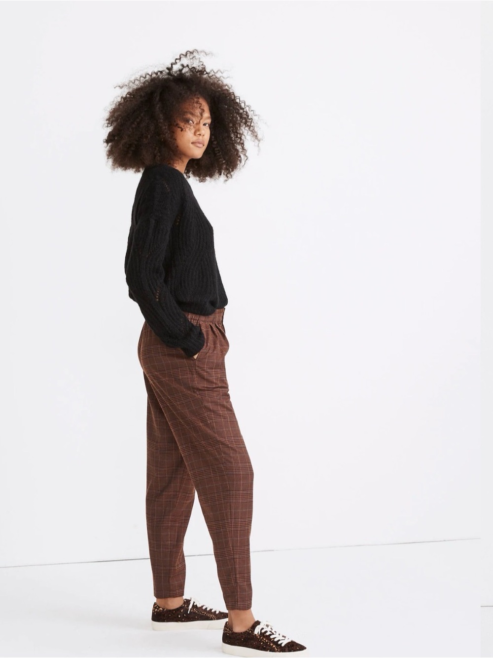 Madewell High-waisted Plaid Pants